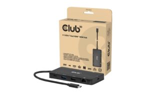 Club 3D, Hub Type-C 9 in 1 HDMI, USB-A, PD Type-C, Ethernet, MicroSD