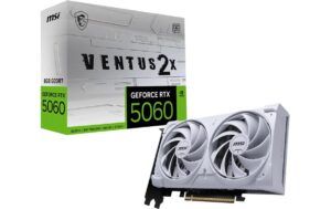 MSI RTX5060 Ventus White 2X OC 8GB GDDR7 GeForce RTX5060, 3x DP, 1x HDMI