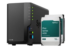 Synology DS225+, 2-bay NAS inkl. 2x 16TB HDD Synology Plus HAT33x