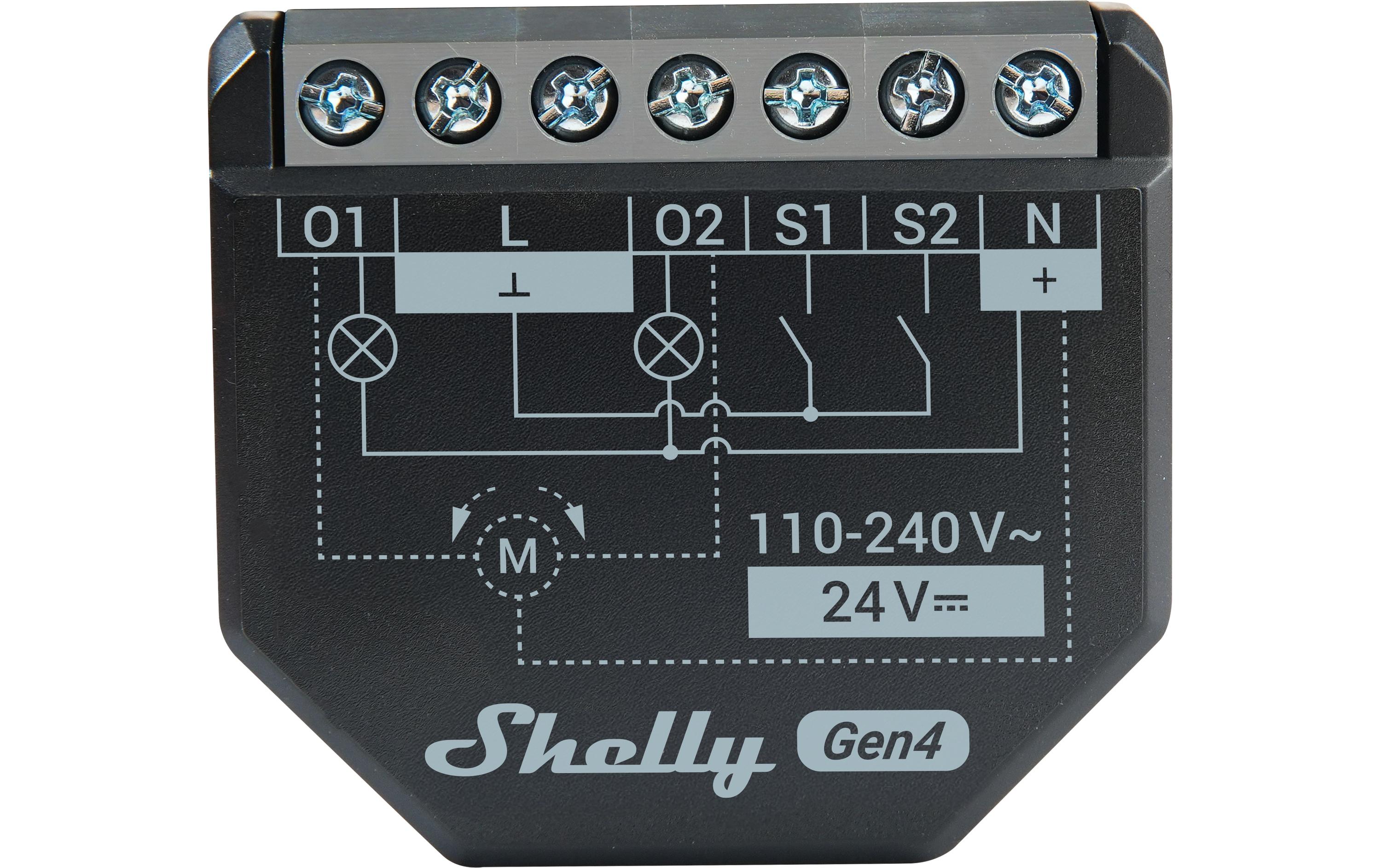 1923961_4 - Mediatech Shelly Plus 2PM Gen4 WiFi-Switch Matter WLAN Schalt-Messaktor, 2x 10 A, Bluetooth