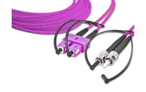 Lightwin LWL Duplex Patchkabel Multimode 50/125µm, SC-ST, 0.5m OM4
