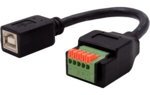 EXSYS EX-49130, USB-B Terminal Block Adap. USB 2.0, 5-pin Terminal Block