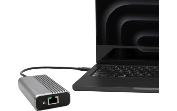 EXSYS EX-1323, USB4 Ethernet Adapter, RJ45 USB4 Ethernet 10 Gbit/s Adapter