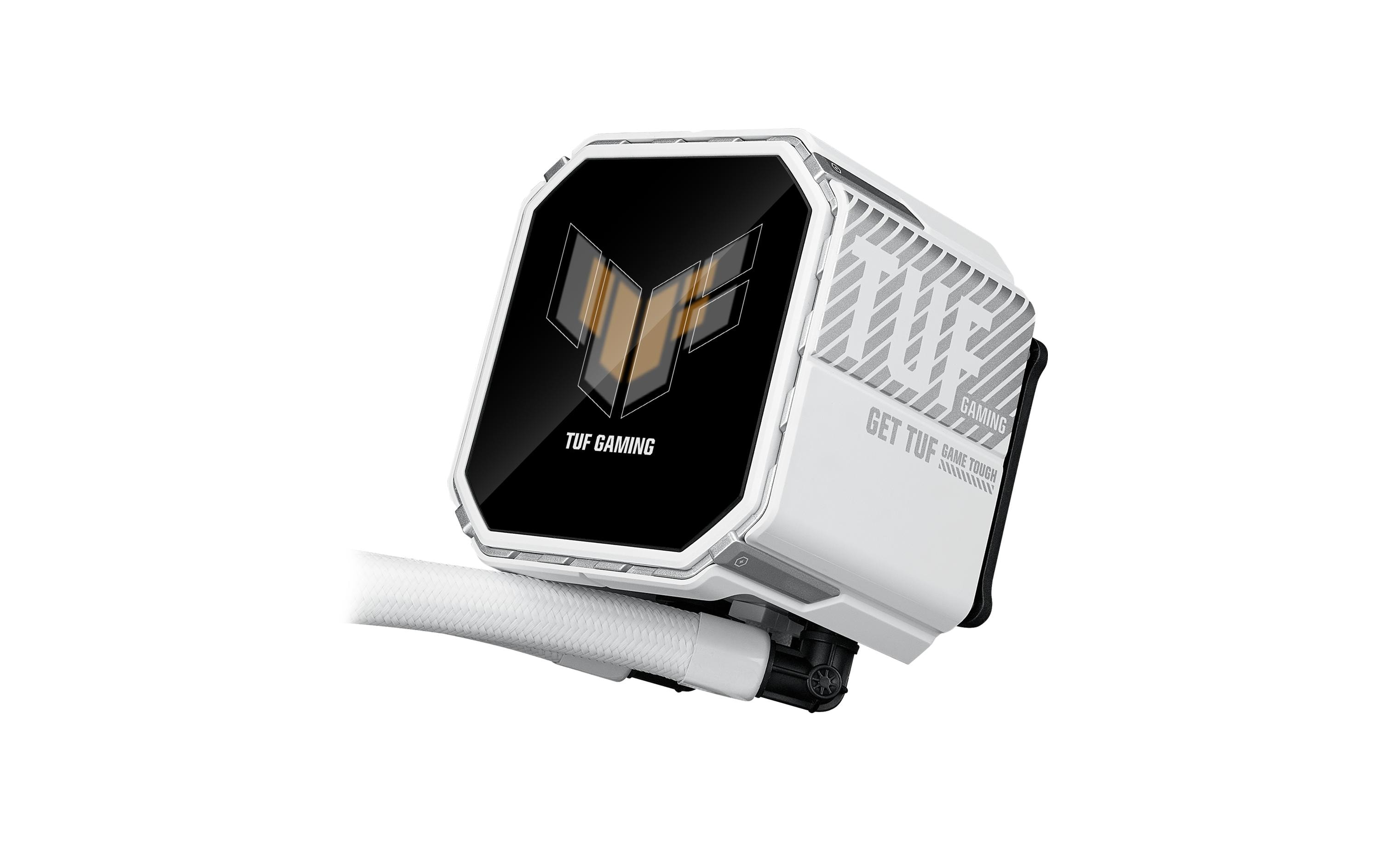 1925883_6 - Mediatech Asus TUF GAMING LC III 360 ARGB LCD WHT Liquid CPU Cooler, 3x120mm ARGB, LCD