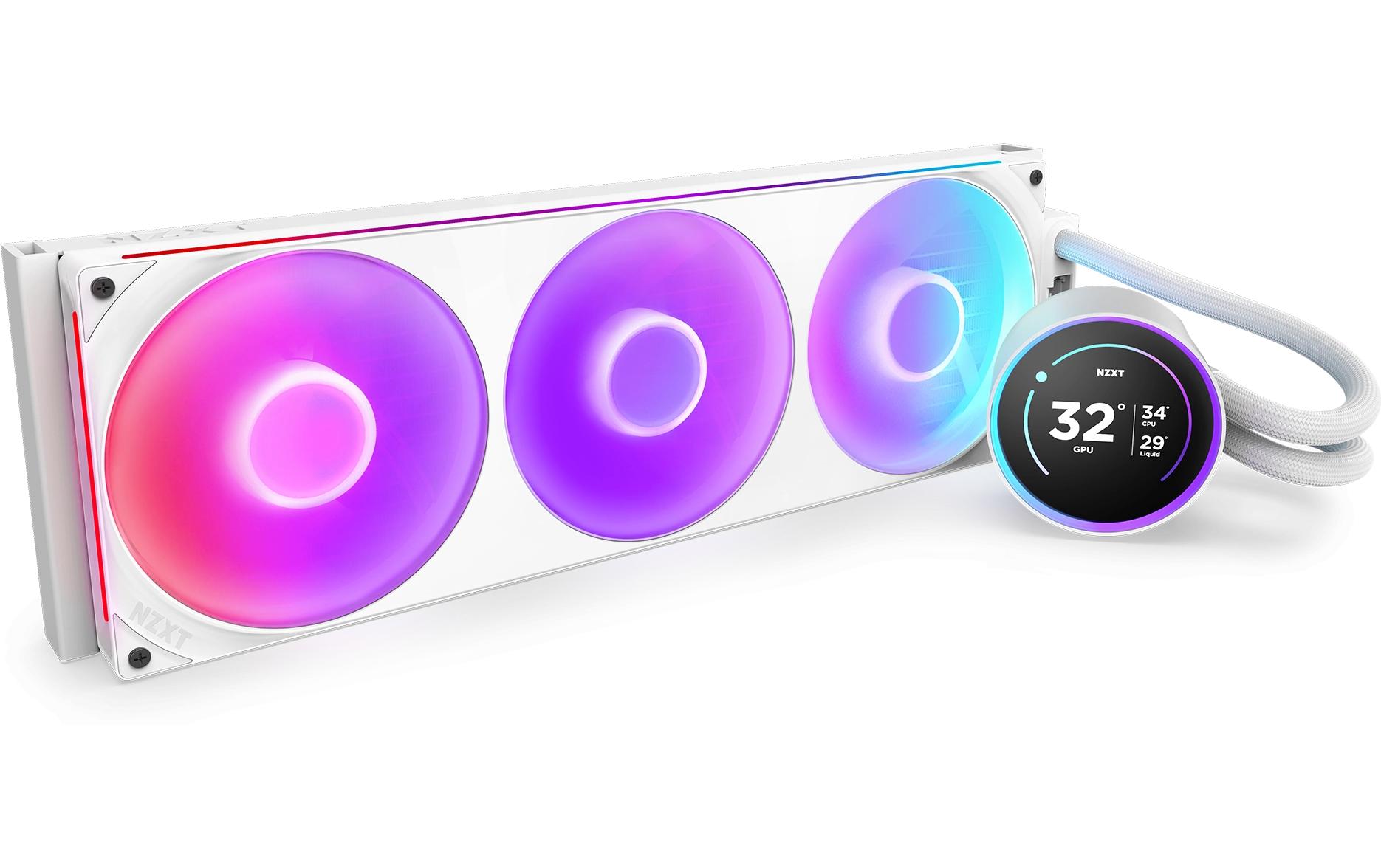 1927246_1 - Mediatech Wasserkühler NZXT Kraken Elite 420 RGBV2 Weiss, AMD und Intel S.