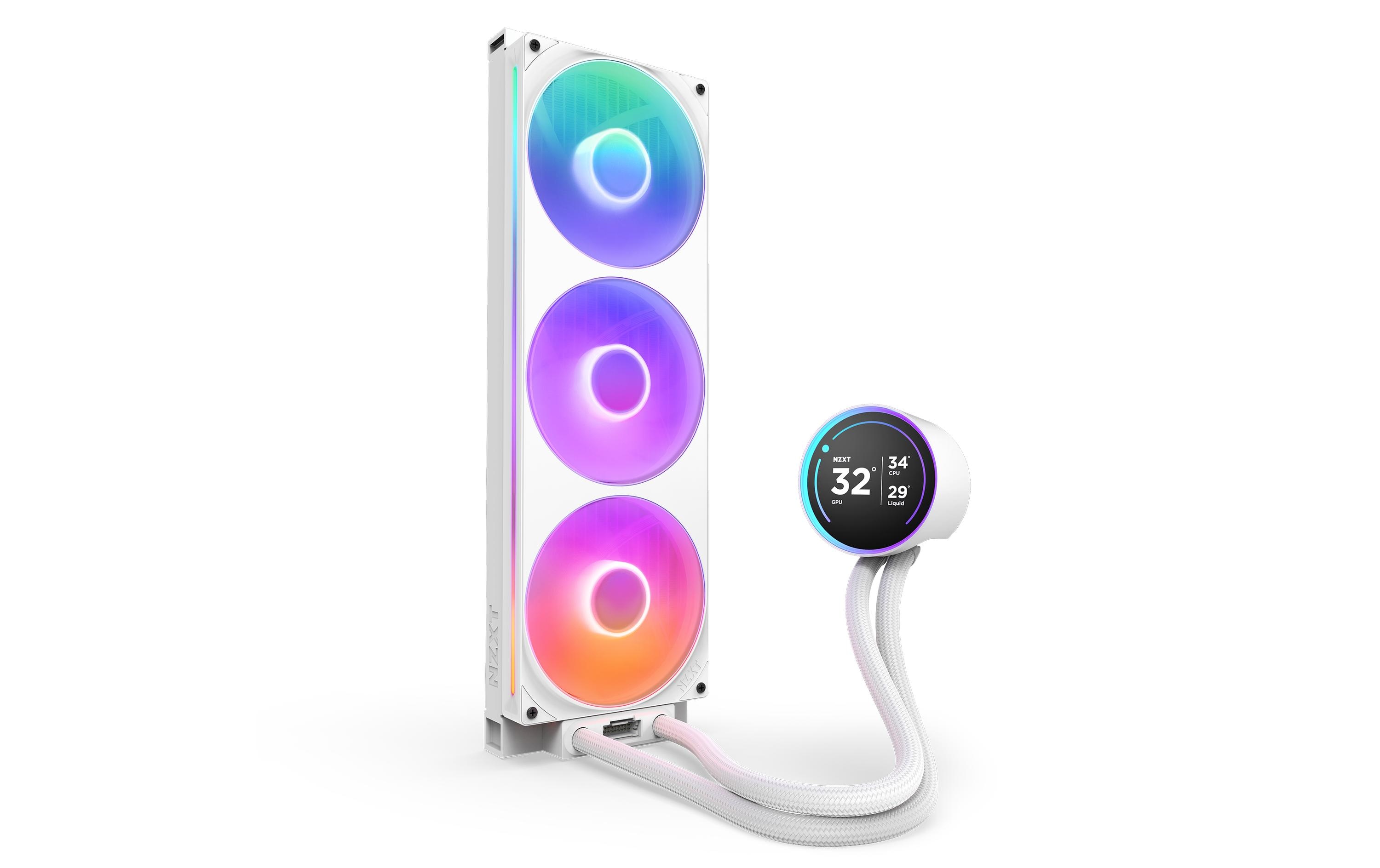 1927246_2 - Mediatech Wasserkühler NZXT Kraken Elite 420 RGBV2 Weiss, AMD und Intel S.