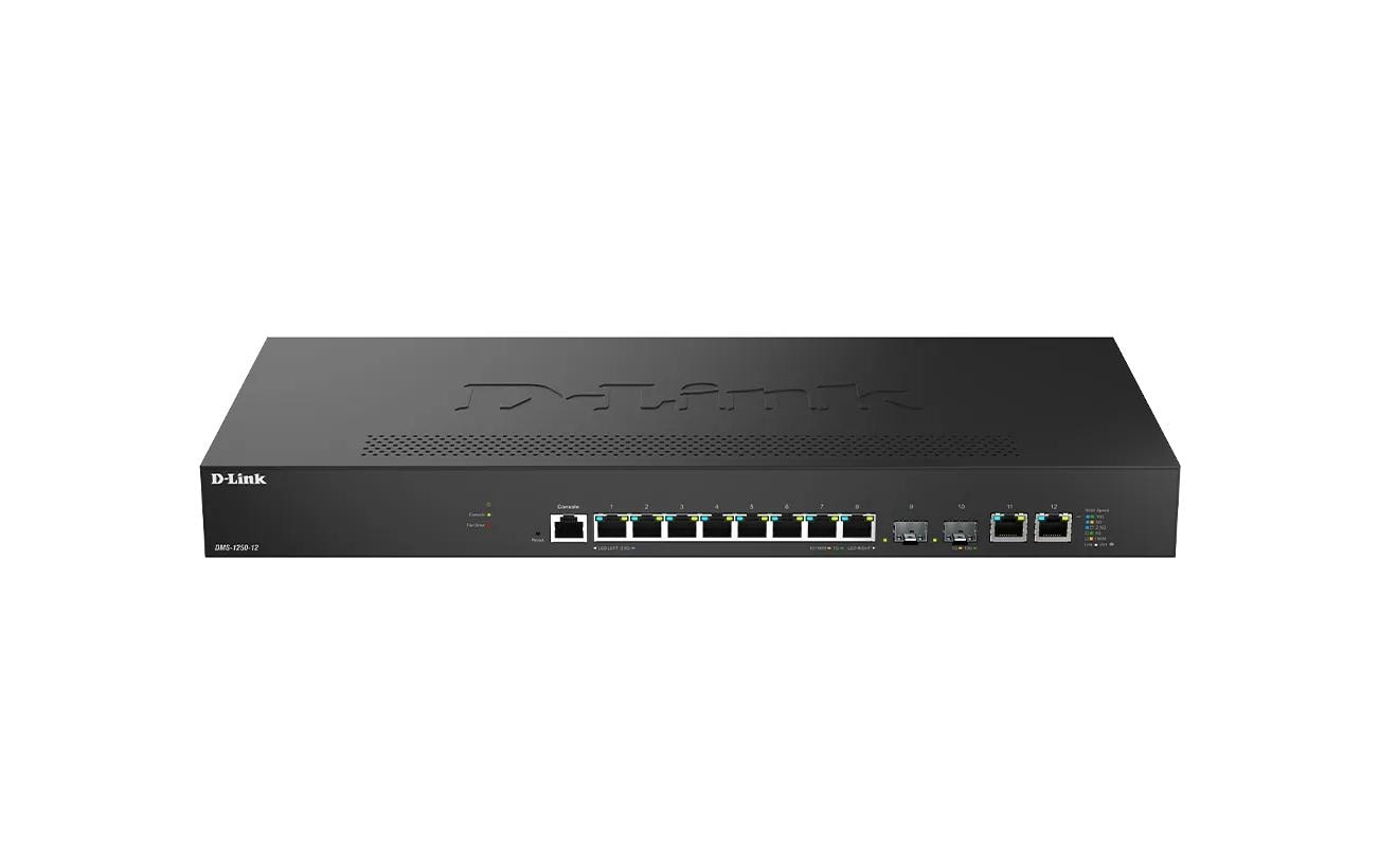 1927872_1 - Mediatech D-Link DMS-1250-12/E: 12 Port Multi-Gbit 8x 2.5Gbit, 2x 10Gbit, 2x 10G SFP+