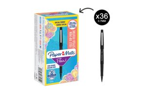 Papermate Flair Original Faserschreiber M, 0.7mm, schwarz, 36 Stück