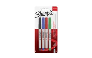 Sharpie Ultrafein Permanentmarker Standard Stärke: UF, Rundspitze, 4er Blister