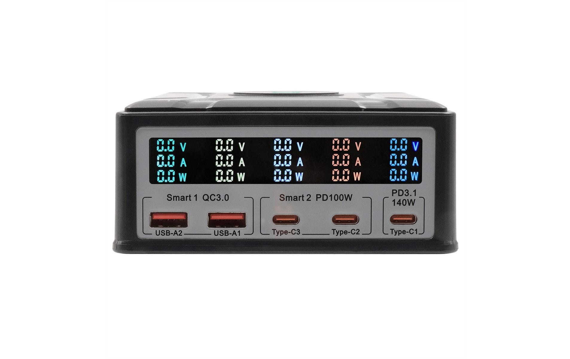 EXSYS EX-1107, Multiport Ladestation 260W Laden von bis zu 6 Geräten gleichzeitig kaufen Schweiz | Mediatech.ch