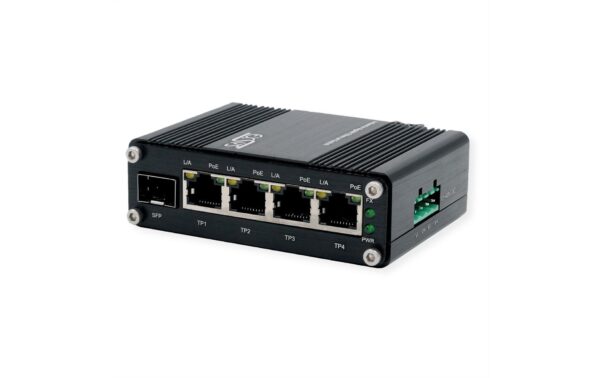1928364 - Mediatech EXSYS EX-62020POE-SFP, 4+1-Port Switch SFP, PoE+, Industrial Switch, unmanaged kaufen Schweiz | Mediatech.ch