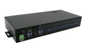 EXSYS EX-1116HMVS-PWR, 16x USB3.2 HUB 15KV ESD Schutz, Metall HUB, inkl. Netzteil kaufen Schweiz | Mediatech.ch