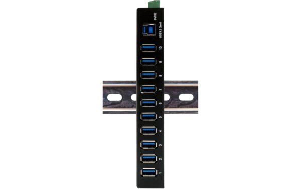 1928384_2 - Mediatech EXSYS EX-11290HMS, 10-Port USB3.2 HUB 15KV ESD Schutz, Wand+Tisch+DIN-Rail