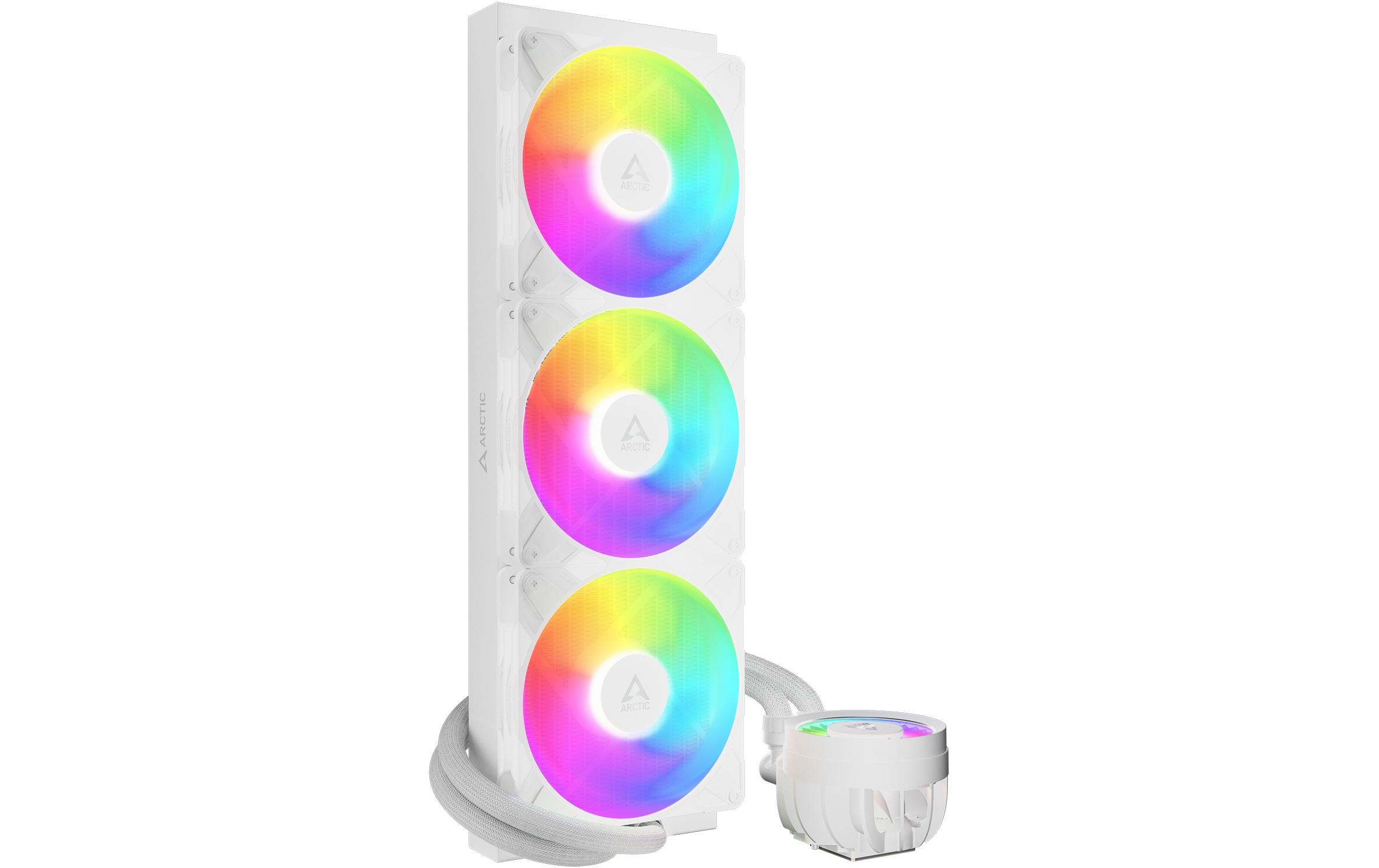 1928713_2 - Mediatech Kühler Arctic Li. Freezer III Pro 420 A-RGB Intel + AMD, Weiss