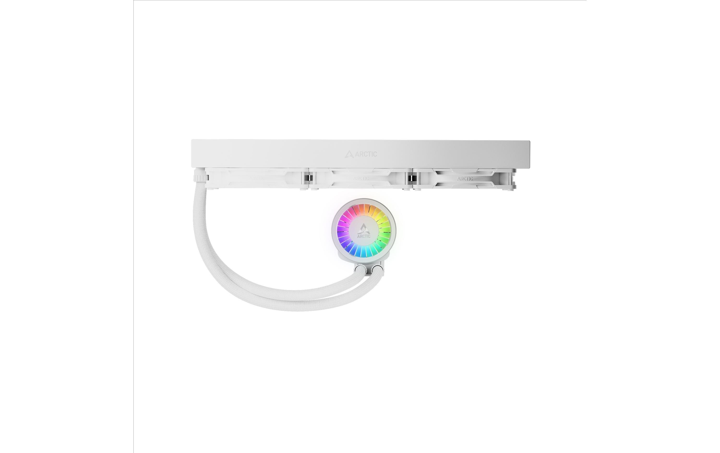 1928713_3 - Mediatech Kühler Arctic Li. Freezer III Pro 420 A-RGB Intel + AMD, Weiss