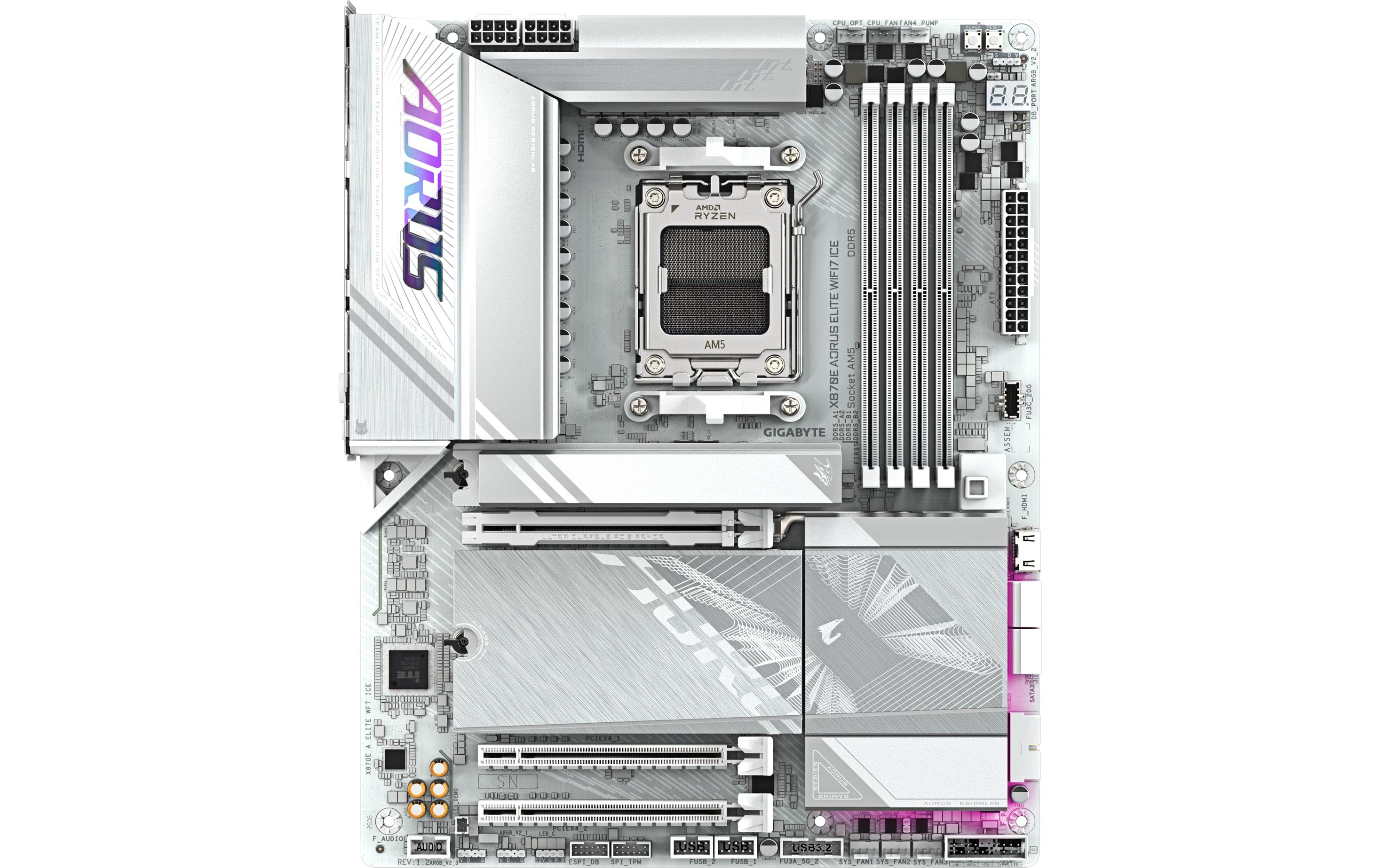 1929921_1 - Mediatech Gigabyte X870E A ELITE WF7 ICE, ATX AM5, AMD X870E, 4x DDR5, WIFI 7