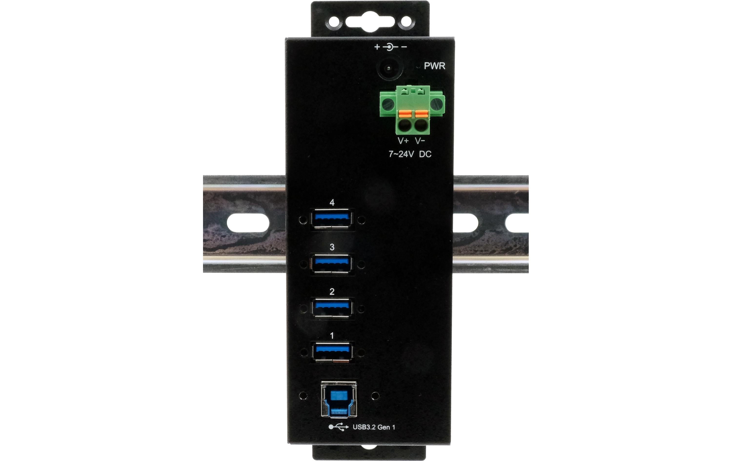 EXSYS EX-1505HMVS, 4x USB3.2, managed HUB 15KV ESD, 4xUSB-A, Managed USB-Hub kaufen Schweiz | Mediatech.ch