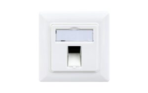Wirewin Leerdatendose, 1-fach, Unterputz Weiss, nur für 1 Keystone Modui