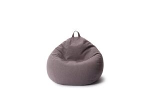 Lumaland Sitzsack Comfort 120l dunkelgrau 70x80x50cm, Waschbar,