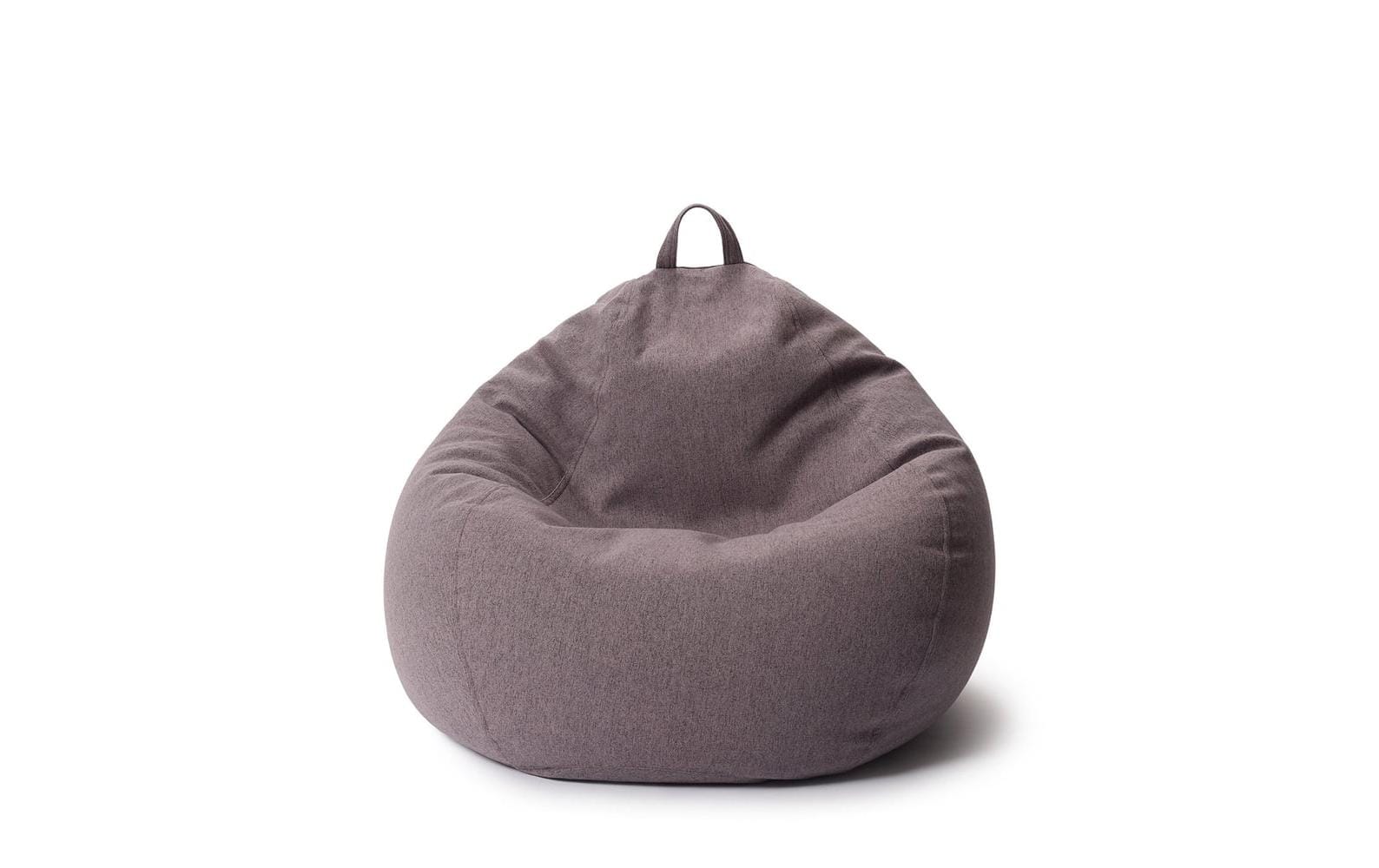 Lumaland Sitzsack Comfort 185l dunkelgrau 80x90x50cm, Waschbar,