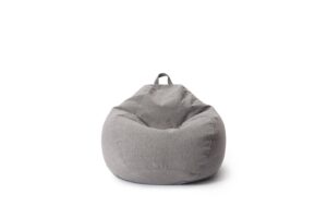 1932582 - Mediatech Lumaland Sitzsack Comfort 185l hellgrau 80x90x50cm, Waschbar,