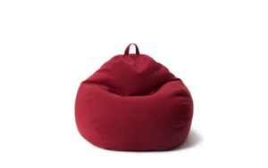 Lumaland Sitzsack Comfort 185l rot 80x90x50cm, Waschbar,