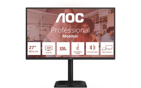 AOC 27 Q27E4CV,  IPS, 2560 x 1440 120 Hz DC, PD90, DP, HDMI