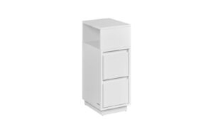 Vasagle Beistelltisch in Weiss mit 3 Schublade 25x30x65 cm (LxBxH), Holz