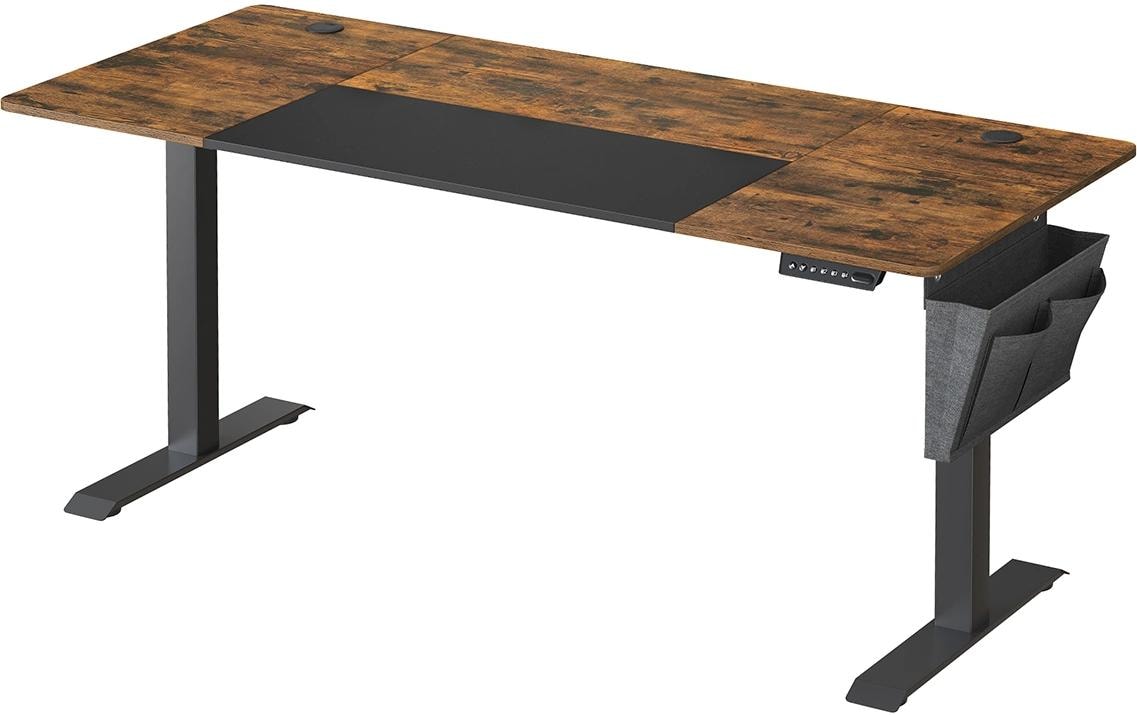 Songmics Bürotisch vintagebraun-schwarz mit Platte 160x70 cm, mit Organizer, Haken kaufen Schweiz | Mediatech.ch