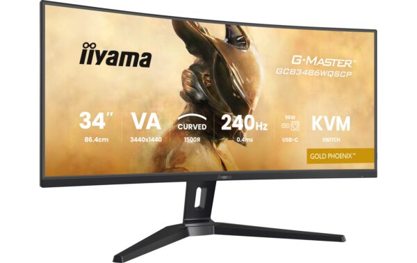 IIYAMA 34 GCB3486WQSCP-B1 VA-panel Gaming 3440x1440 240Hz