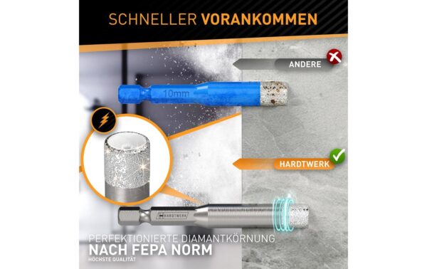 Hardtwerk Fliesenbohrer Diamantbohrer Plättlibohrer, Bohrer