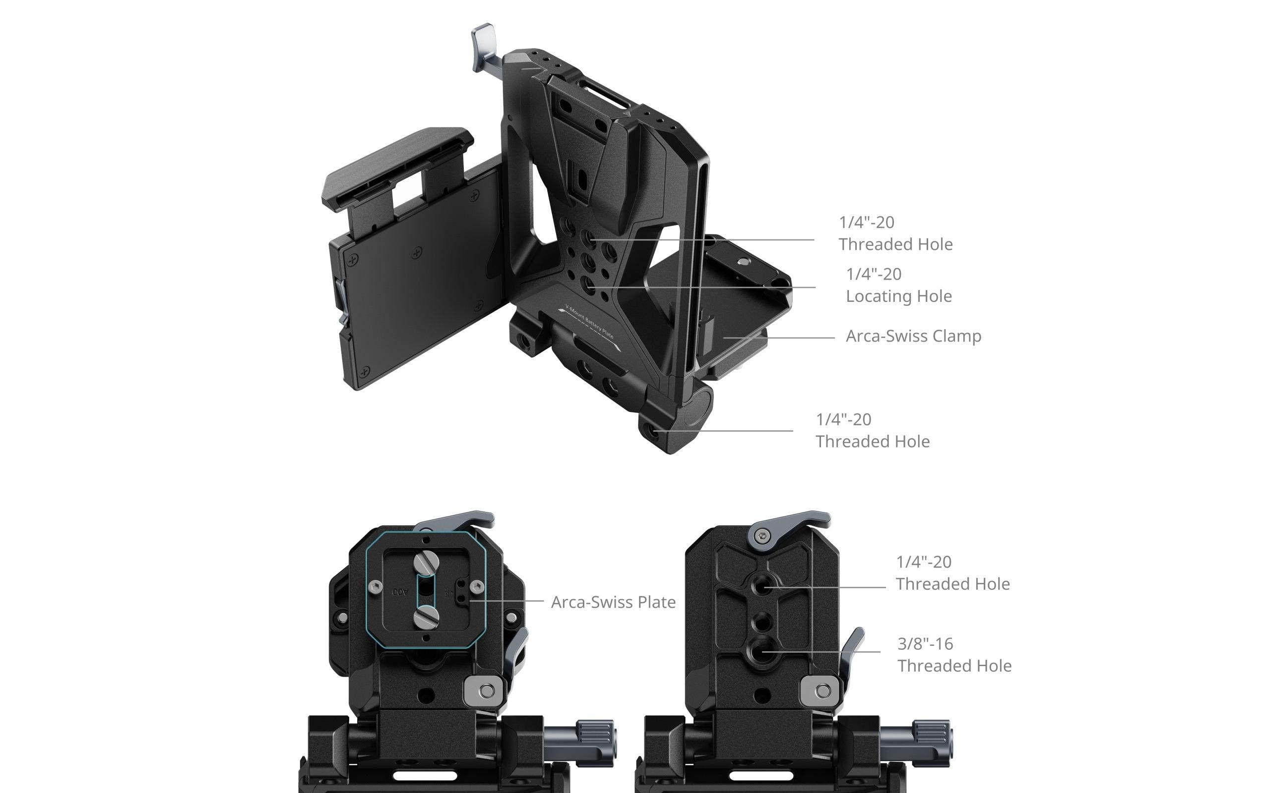 1935022_4 - Mediatech SmallRig V-Mount Battery Mount Plate Kit (Pro)