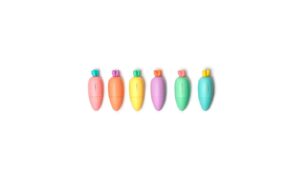 Legami Textmarker Mini Set Karotte 6 Stück