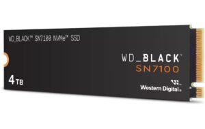 WD Black SN7100 4TB NVMe, M.2 2280, 7000MB/s (l), 6700MB/s (s)