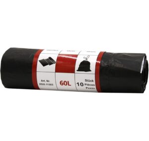 Weita Kehrichtsack Venardo 60L/schwarz 1 Rolle à 10 Stk.Zugband,SOLO-Wicklung