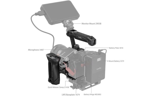 SmallRig Rhinoceros Advanced Cage Kit for Sony  7R V /  7 IV /  7S III