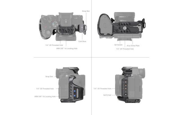 SmallRig Rhinoceros Advanced Cage Kit for Sony  7R V /  7 IV /  7S III