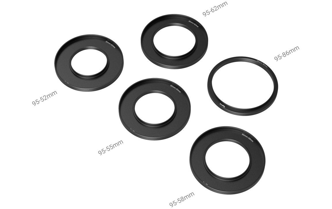 1937513_1 - Mediatech SmallRig Lens Adapter Rings Kit F52 / 55 / 58 / 62 / 86-95mm