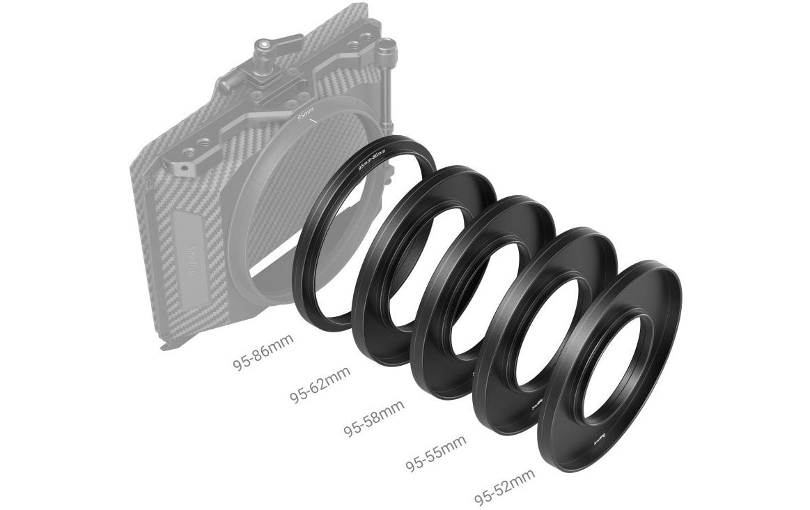 1937513_2 - Mediatech SmallRig Lens Adapter Rings Kit F52 / 55 / 58 / 62 / 86-95mm