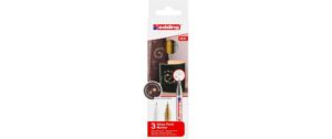 edding Lackmarker 780-CREA E-3, 3-er Gold, Silber, Weiss