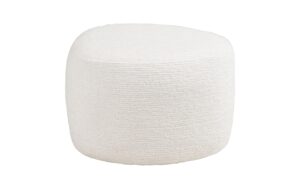 House Nordic Pouf Hilo, Weiss 40x55x39 cm (LxBxH), Polyester, Sperrholz