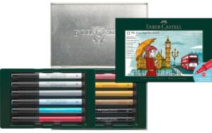 Faber-Castell PITT Artist Pen Set London 12 Farben