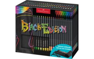 Faber-Castell Farbstifte Black Edition Roll 72er Kartonetui mit Stifterolle