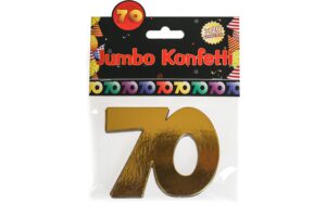 Trendcompany Konfetti Jumbo 70. Geburtstag, 7.5 x 10 cm