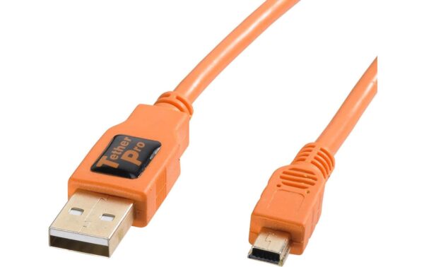 Tether Tools USB A 2.0 / Mini-USB 5-Pin TetherPro 30 cm, Orange