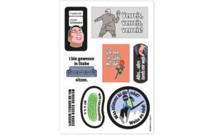 SwissMeme Stickerbogen SwissMeme Meme 1, 10.5 x 14.8 cm