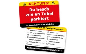 SwissMeme Parkkarten Tubel 10er Set, 8.5 x 5.5 cm