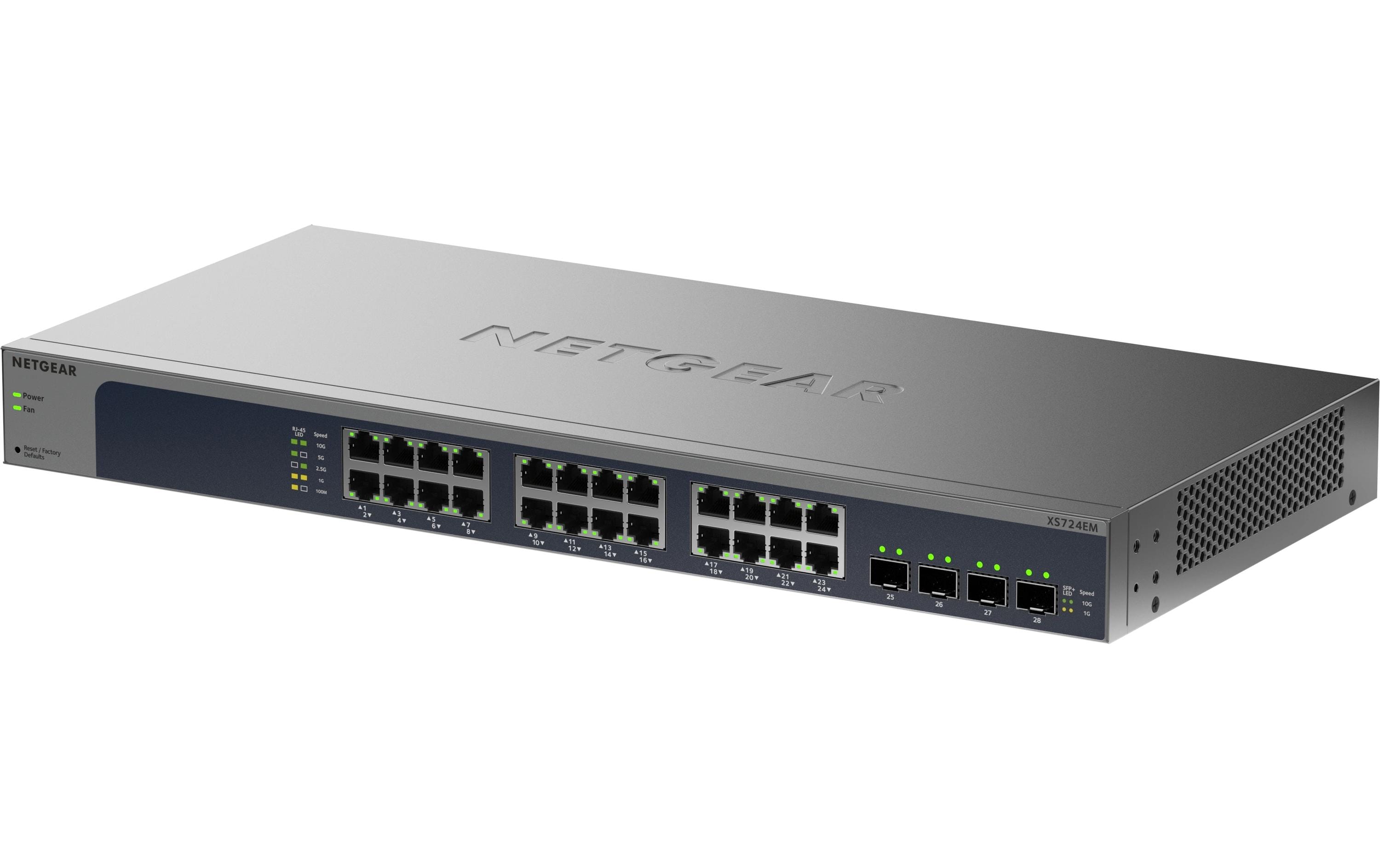 Netgear XS724EM v2: 24 Port EASY SMART SWCH 24-Port Multi-Gigabit Switch, 2x SFP+ kaufen Schweiz | Mediatech.ch