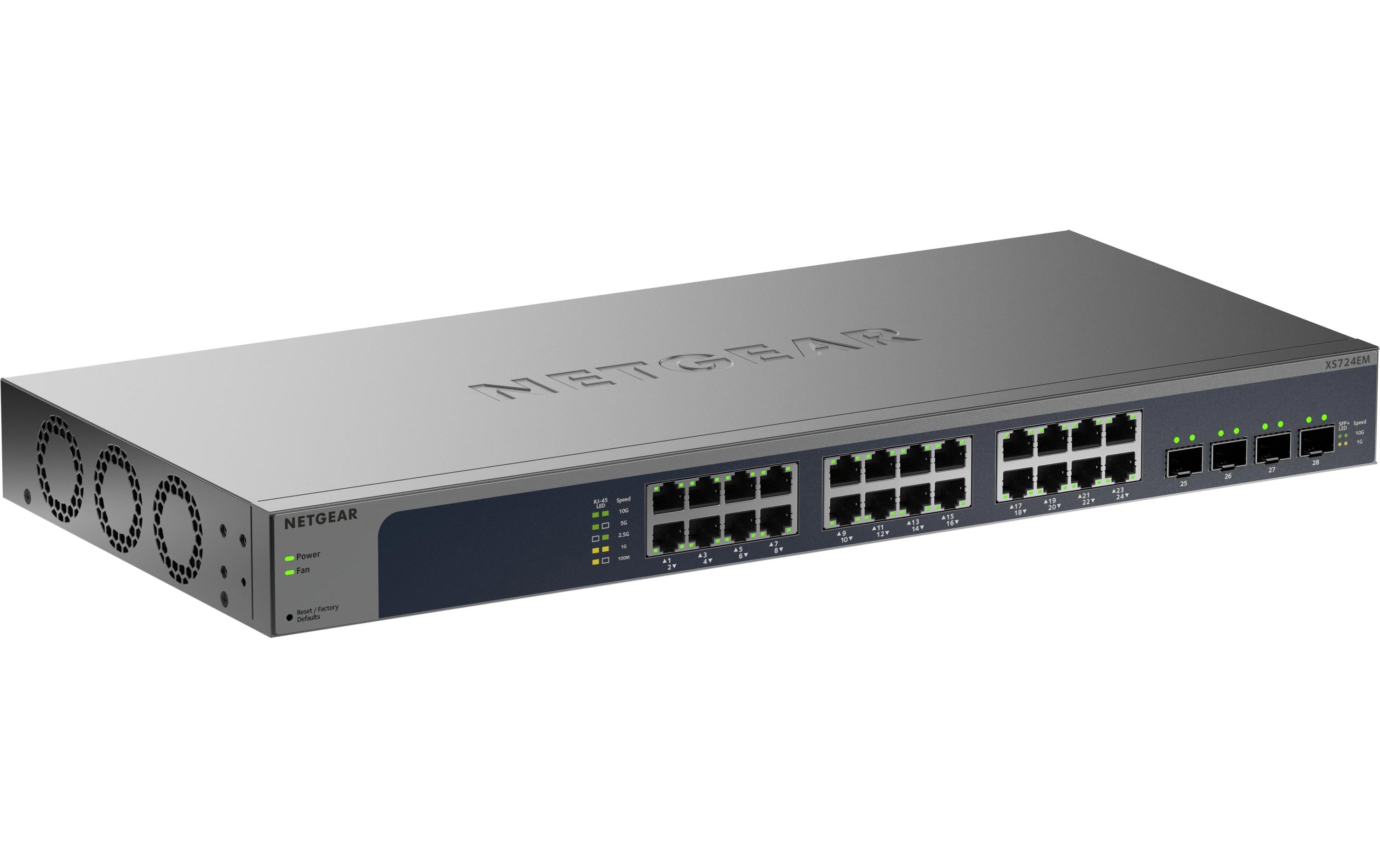 1941195_2 - Mediatech Netgear XS724EM v2: 24 Port EASY SMART SWCH 24-Port Multi-Gigabit Switch, 2x SFP+