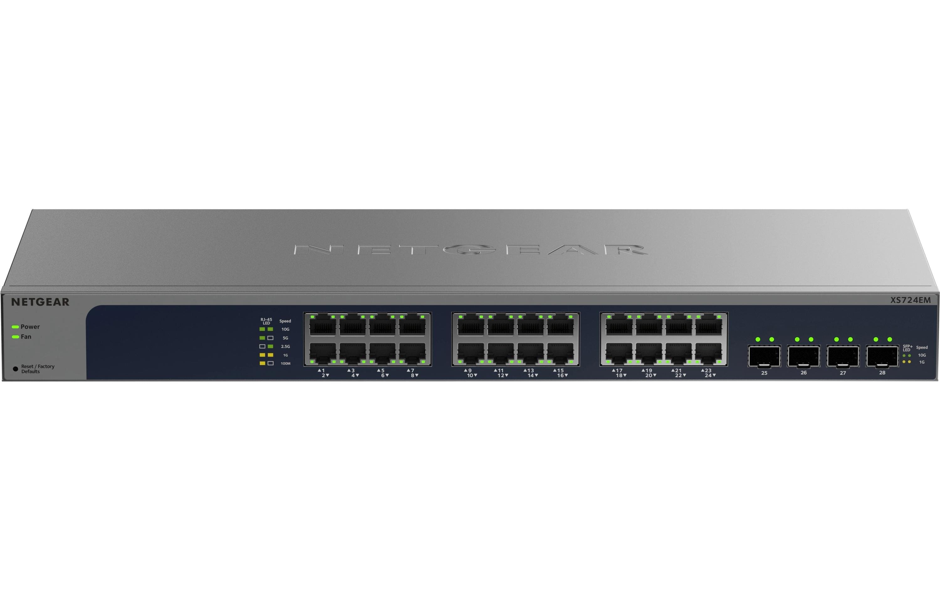 1941195_3 - Mediatech Netgear XS724EM v2: 24 Port EASY SMART SWCH 24-Port Multi-Gigabit Switch, 2x SFP+